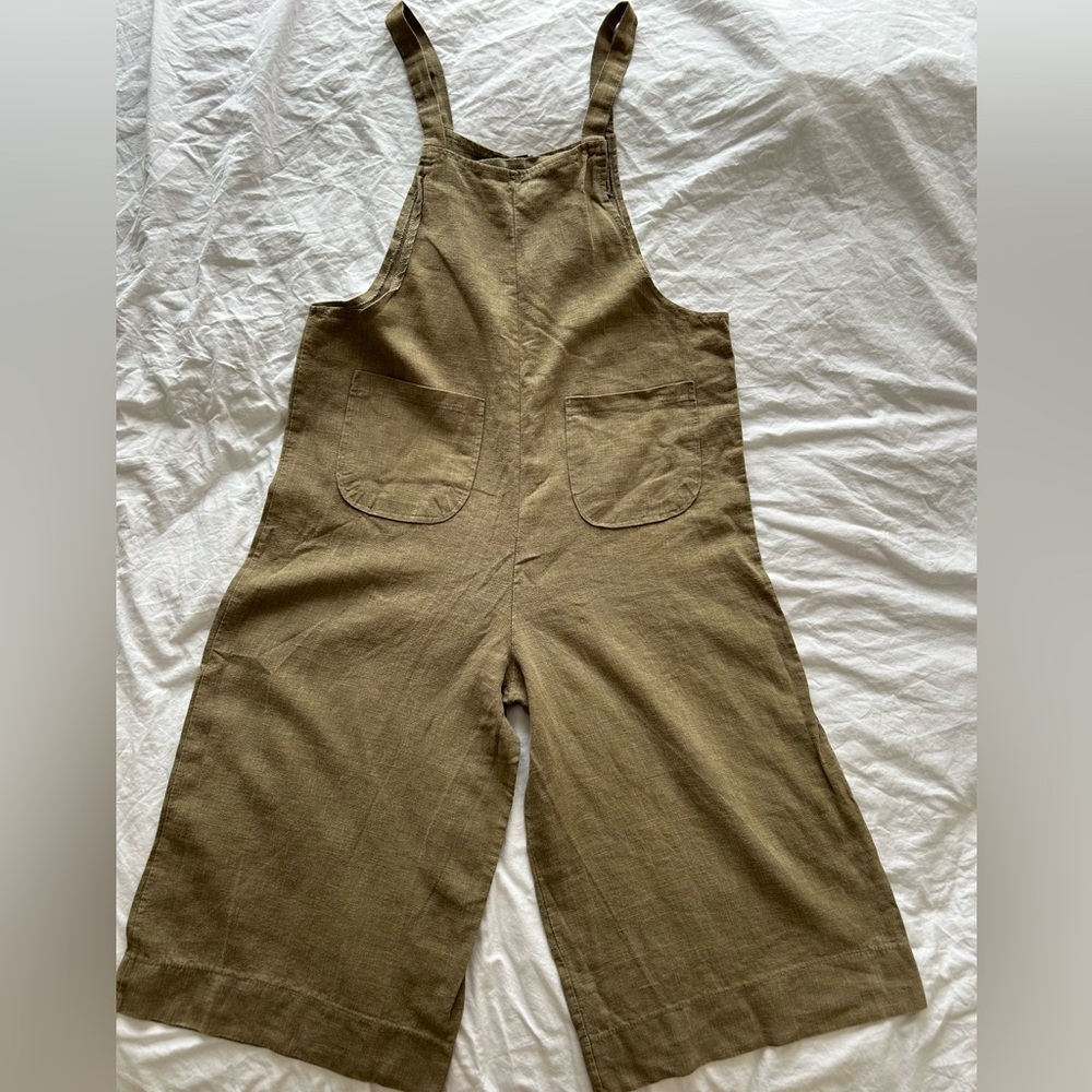 Oak + Fort Oversized Linen Jumpsuit -